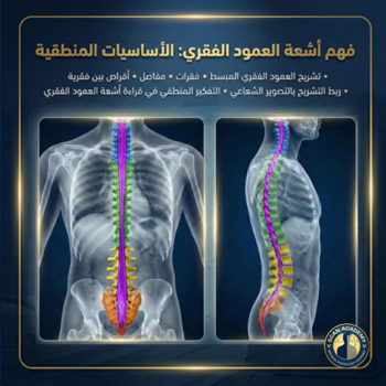 X-rays of the vertebrae, spine, and spinal cord